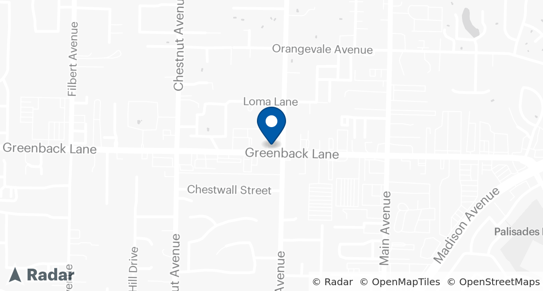 Map of Dairy Queen Location:: 9295 Greenback Ln, Orangevale, CA, 95662-4801